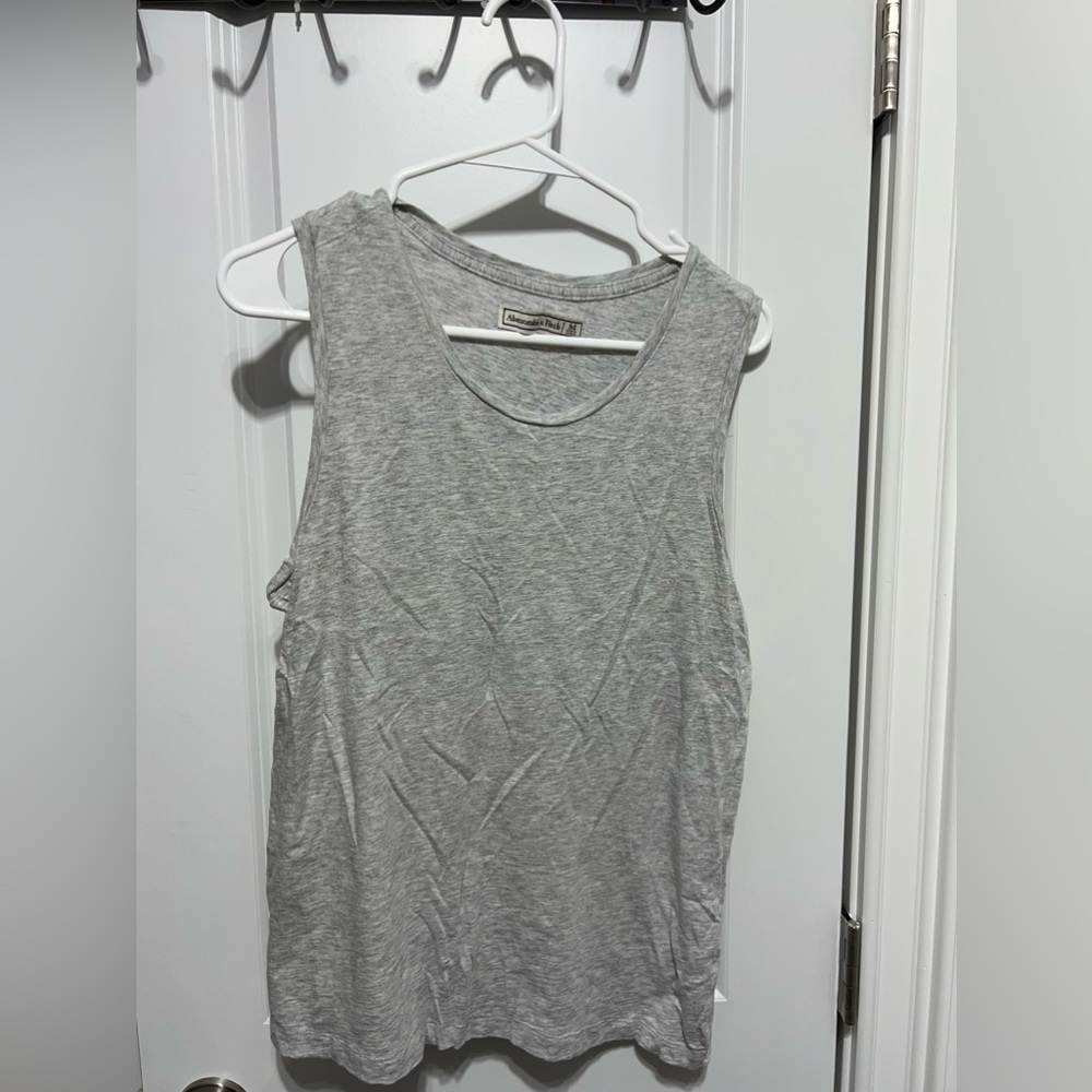 Abercrombie & Fitch muscle tank, size medium, gray
